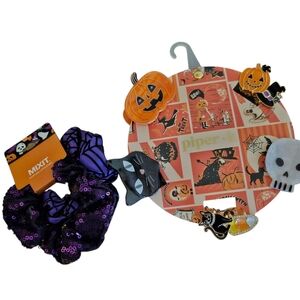 Piper Halloween Hair Accessories Set - Purple and Black